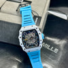 Richard Mille Light Blue Skeleton Watch