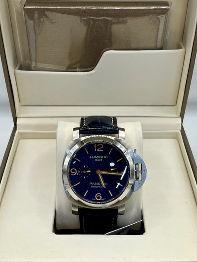 Panerai Luminor Blue Dial Stainless Steel Watch