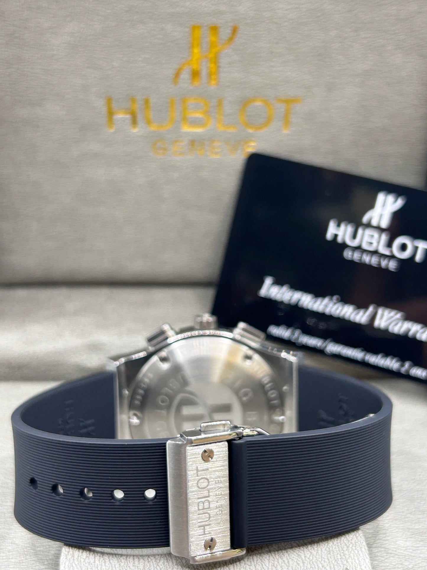 Hublot Big Bang Blue Dial Chronograph Watch