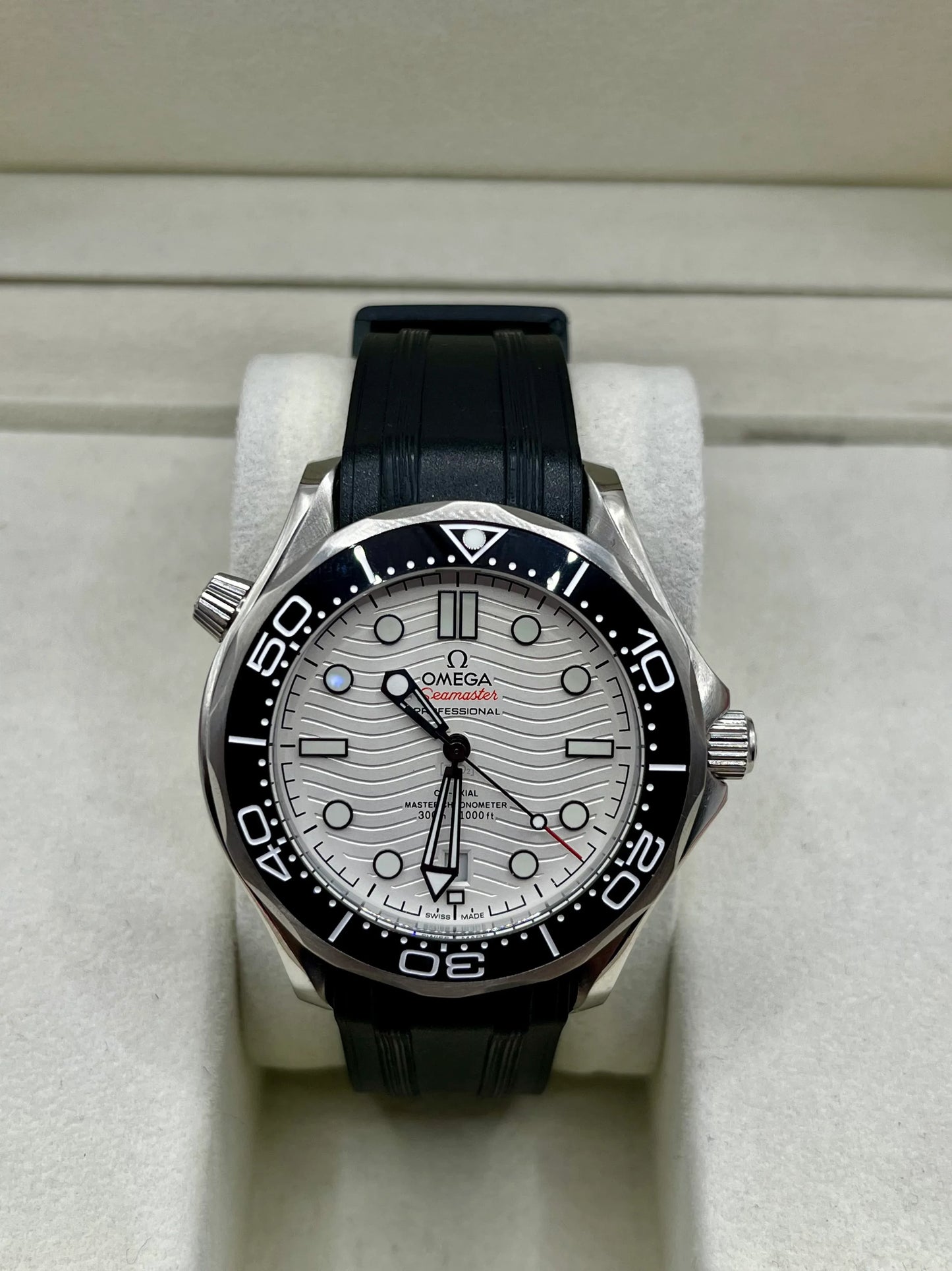 Omega Seamaster Diver 300M White Dial Watch