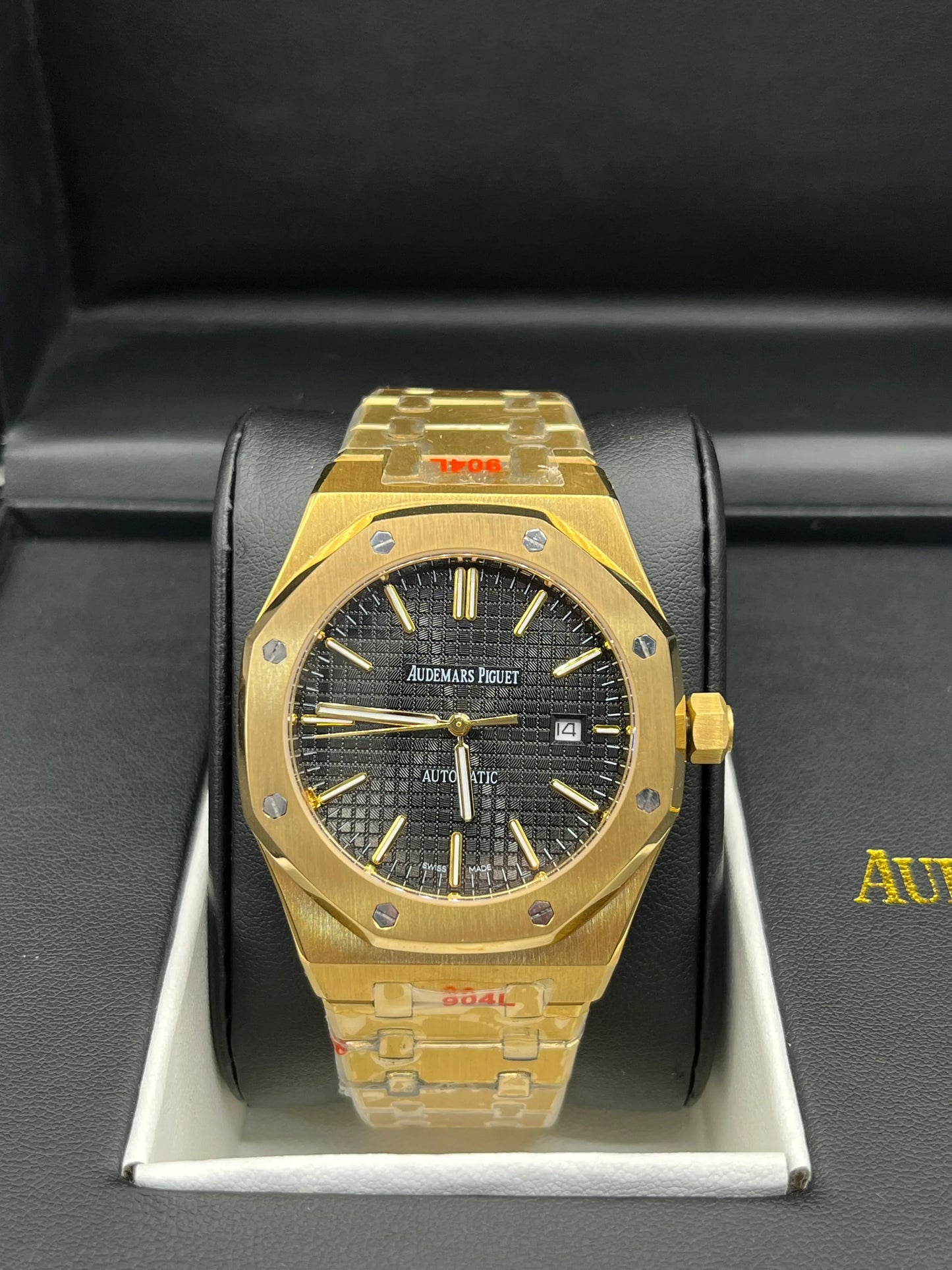 Audemars Piguet Royal Oak Gold Black Dial Watch