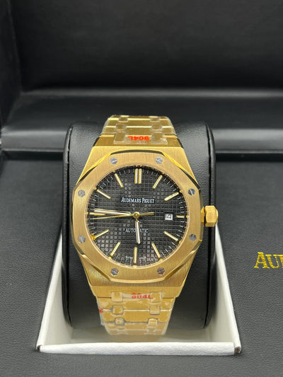 Audemars Piguet Royal Oak Gold Black Dial Watch
