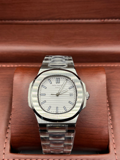 Patek Philippe Nautilus Silver Classic Watch