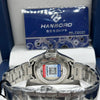 Hanboro Silver Dial Stainless Steel Chronograph Watch