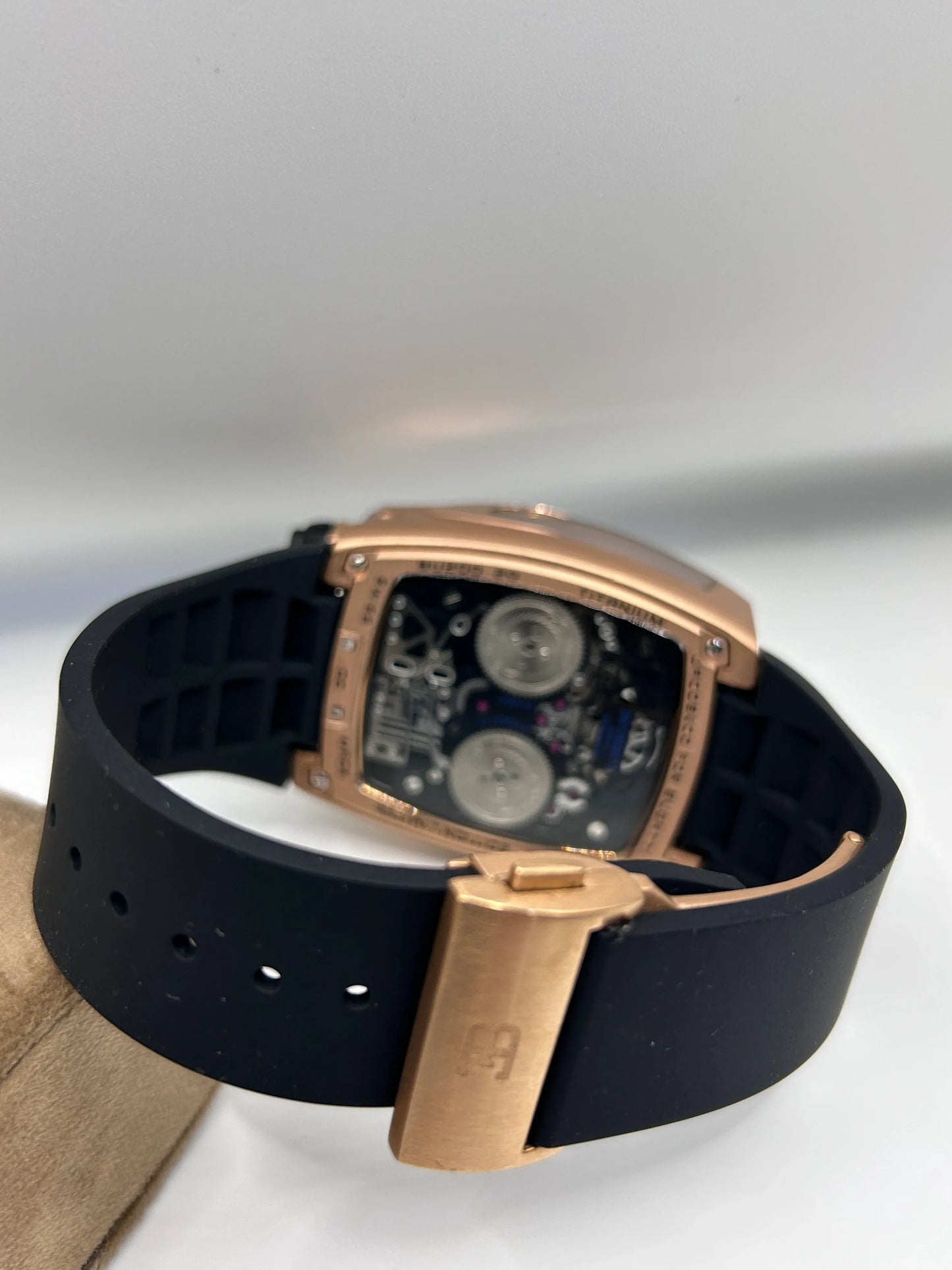 Jacob & Co Bugatti Chiron Tourbillon Rose Gold Watch