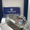 Hanboro Blue Dial Stainless Steel Skeleton Watch