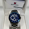Reward Blue Dial Stainless Steel Quartz Chronograph Watch