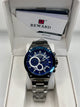 Reward Blue Dial Stainless Steel Quartz Chronograph Watch