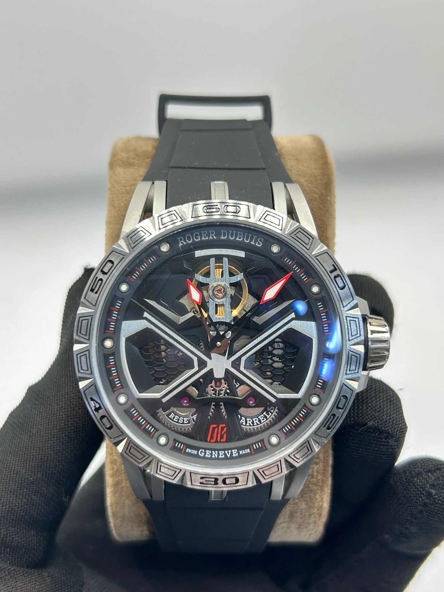 Roger Dubuis Excalibur Spider Skeleton Titanium Watch