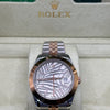 Rolex Datejust Rose Gold Silver Dial Watch