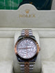 Rolex Datejust Rose Gold Silver Dial Watch