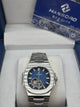 Hanboro Blue Dial Stainless Steel Automatic Watch