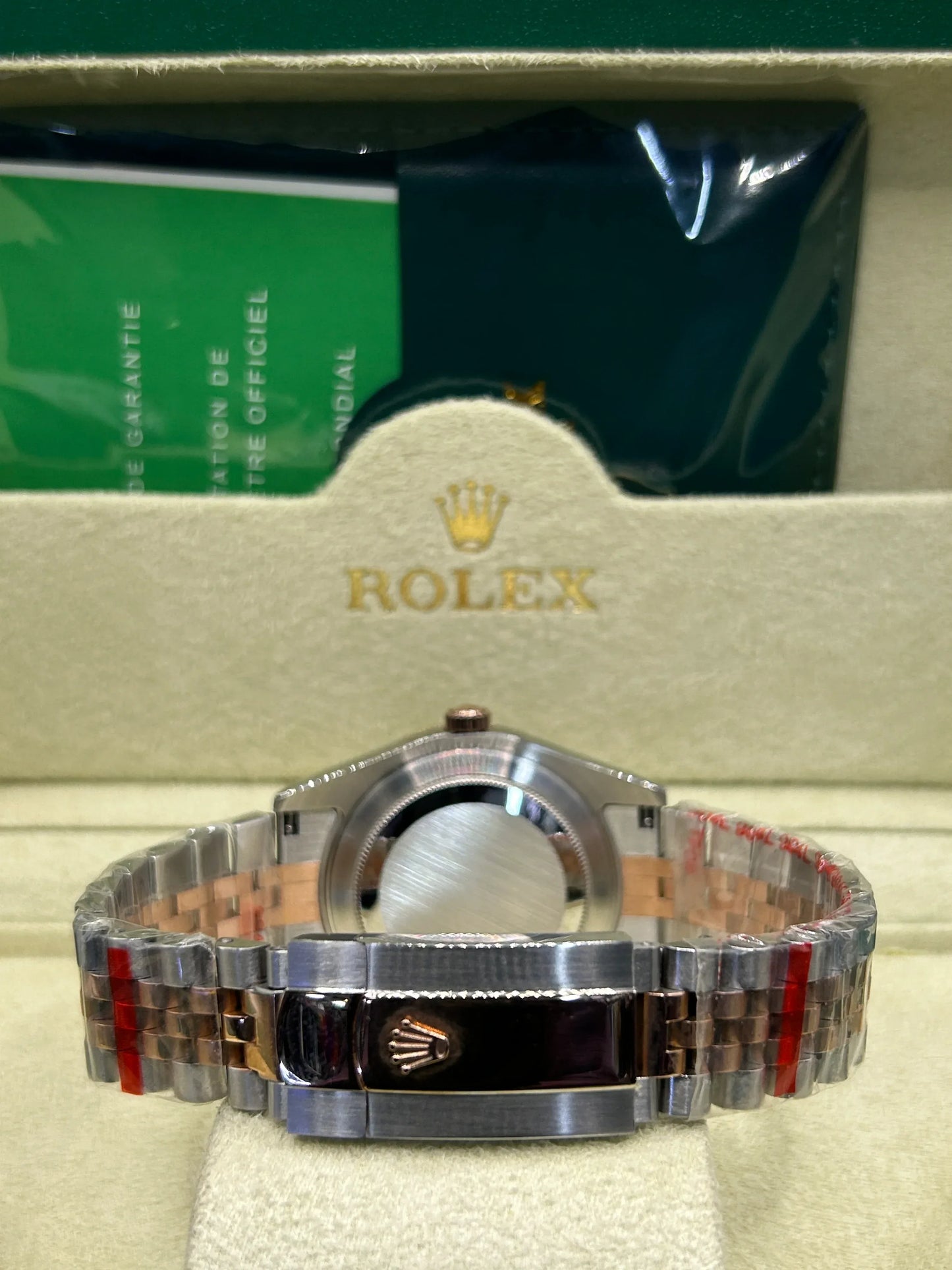 Rolex Datejust Rose Gold Silver Dial Watch