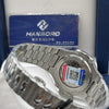 Hanboro Blue Dial Stainless Steel Skeleton Watch