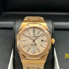 Audemars Piguet Royal Oak Gold Champagne Dial Diamond Watch