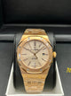 Audemars Piguet Royal Oak Gold Champagne Dial Diamond Watch