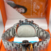 REWARD Luxury Chronograph Watch – White Dial Stainless Steel Bracelet