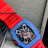 Richard Mille Red and Blue Skeleton Watch