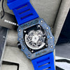Richard Mille Blue Rubber Strap Skeleton Watch