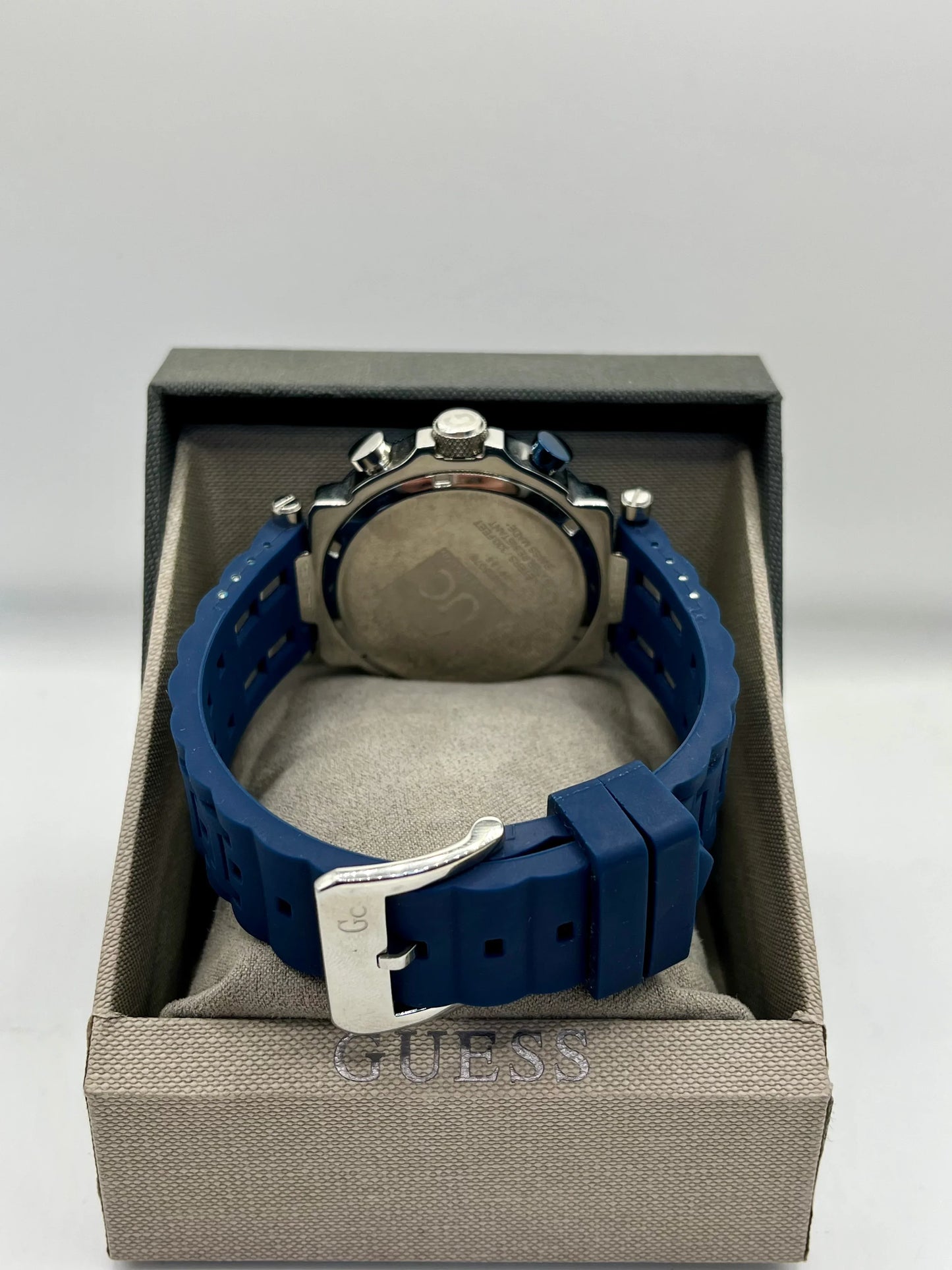 Guess Blue Dial Blue Stainless Steel Chronograph Watch