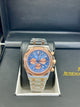 Audemars Piguet Royal Oak Blue Dial Rose Gold Chronograph Watch