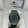 Reward Green Dial Green Strap Quartz Chronograph Watch