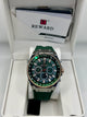 Reward Green Dial Green Strap Quartz Chronograph Watch