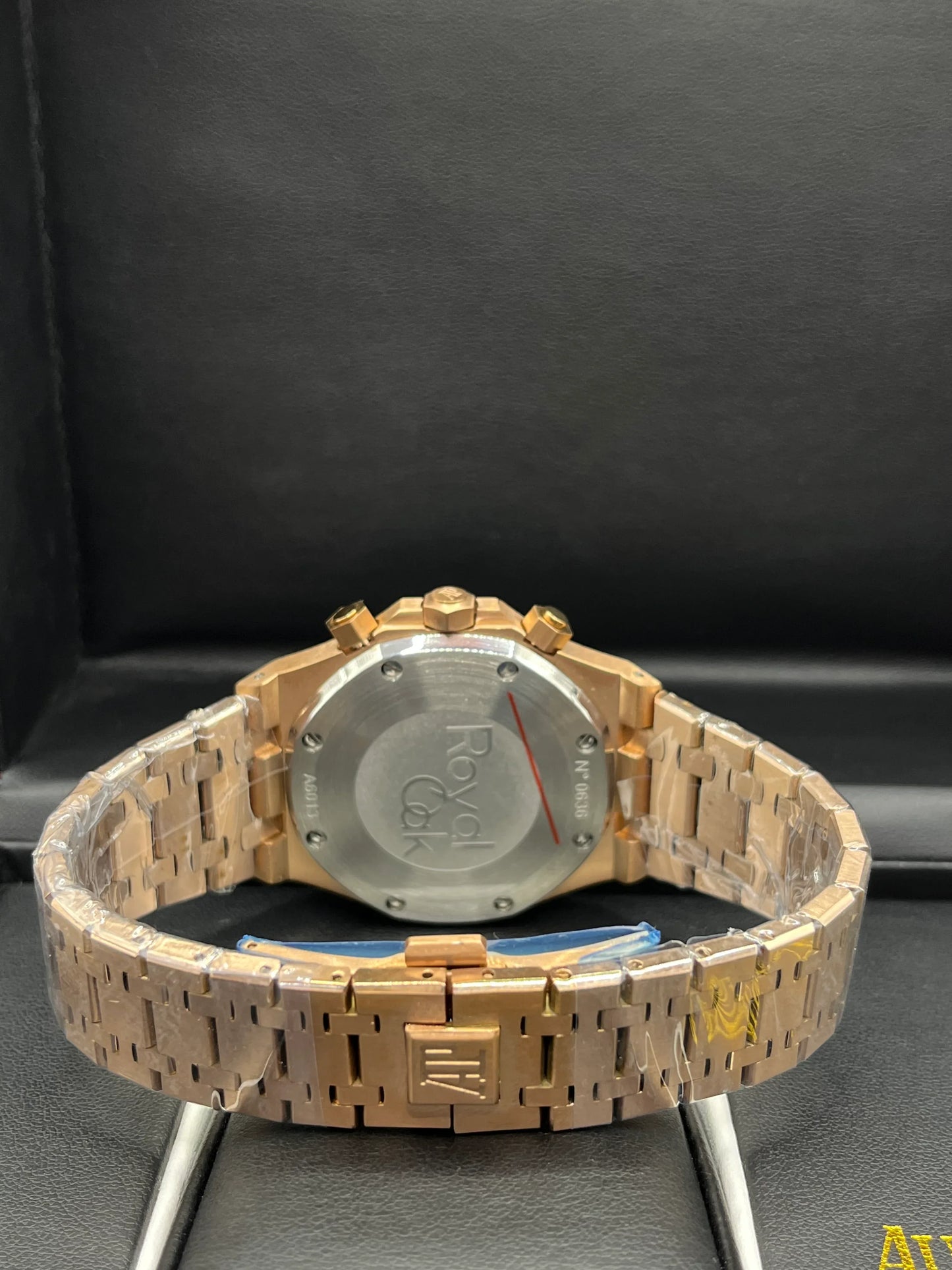 Audemars Piguet Royal Oak Rose Gold Blue Chronograph Watch