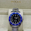 Rolex Submariner Blue Bezel Stainless Steel Watch
