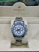 Rolex Daytona White Dial Green Bezel Chronograph Watch