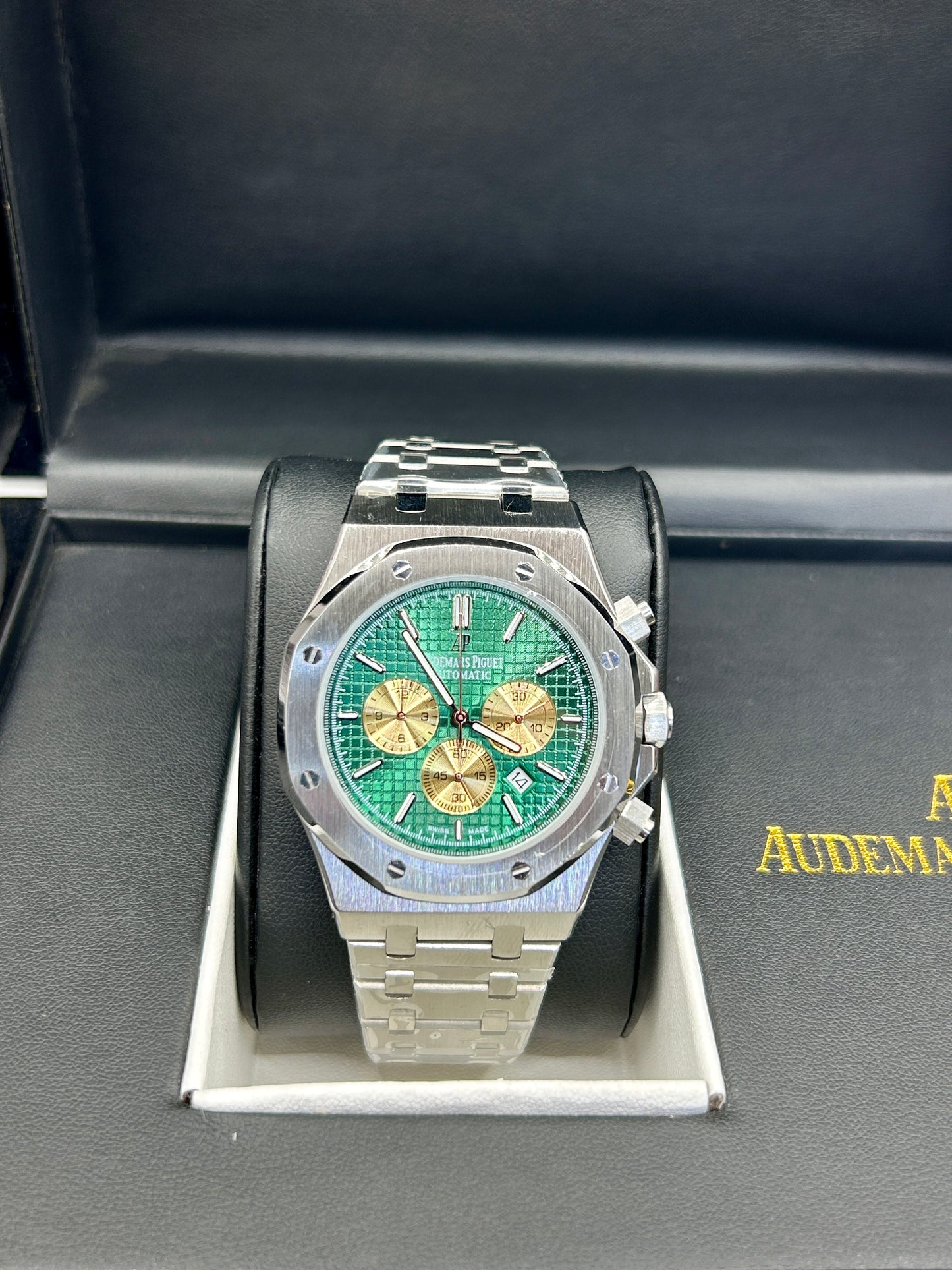 Audemars Piguet Royal Oak Green Dial Chronograph Stainless Steel Watch