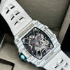 Richard Mille White Strap Skeleton Watch