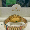 Rolex Datejust Gold Green Dial Watch