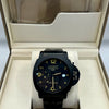 Panerai Luminor Black Dial Black Strap Watch
