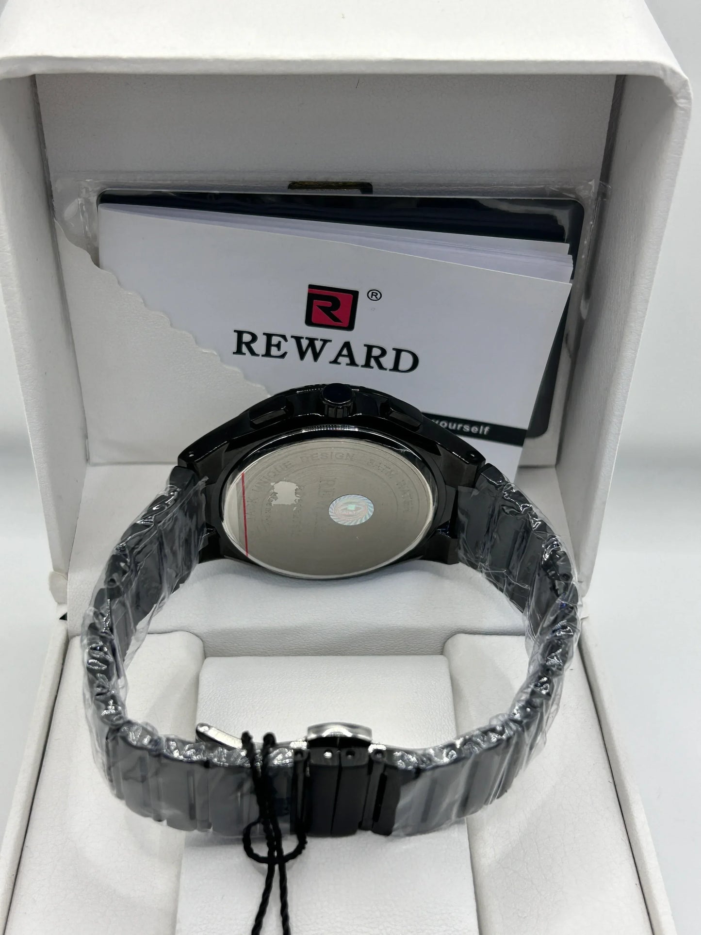 Reward Dark Blue Dial Stainless Steel Chronograph Watch