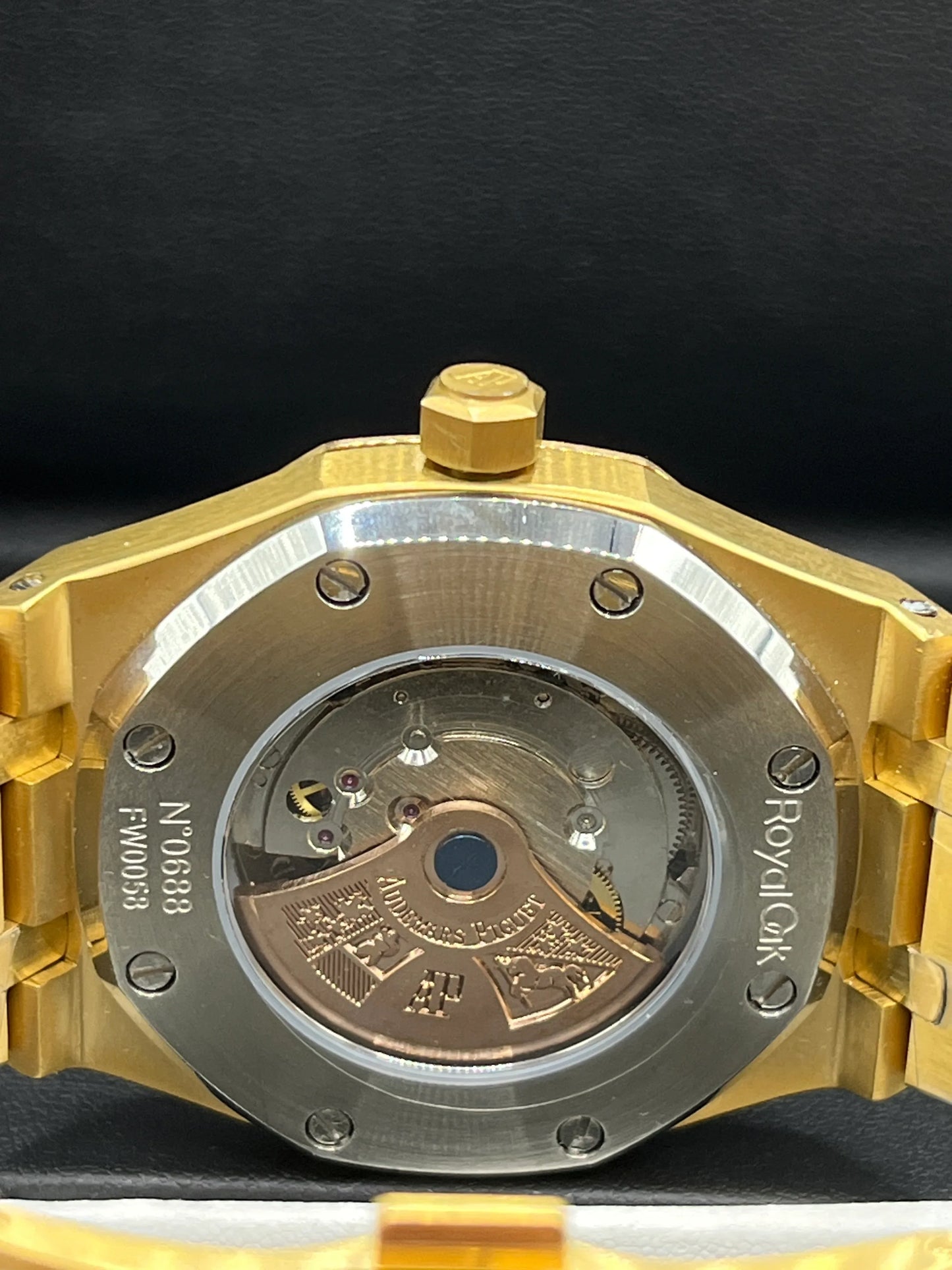 Audemars Piguet Royal Oak Gold Black Dial Watch