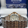 Hanboro Two Tone Black Dial Automatic Watch