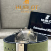 Hublot Big Bang Grey Dial Green Strap Watch