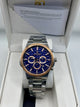 REWARD Luxury Chronograph Watch – Blue Dial Two-Tone