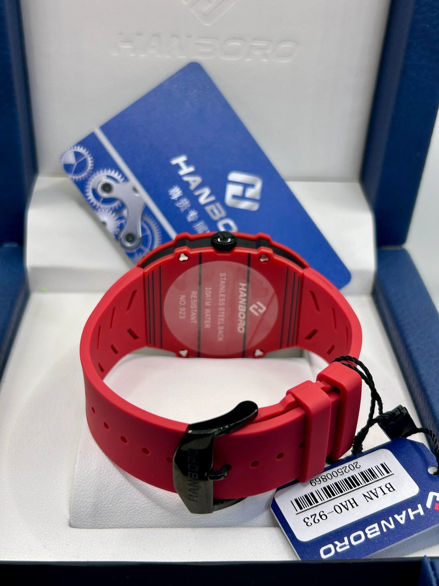 Hanboro Big Bang Red Skeleton Watch