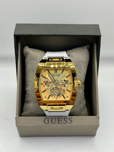 Guess Gold Skeleton Stainless Steel Watch