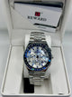 Reward Silver Dial Stainless Steel Quartz Watch