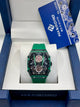 Hanboro Big Bang Green Skeleton Watch