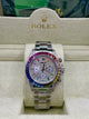 Rolex Daytona Rainbow Diamond Dial Stainless Steel Watch