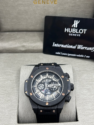 Hublot Big Bang Black Openworked Chronograph Watch