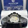 Hanboro Black Dial Black Stainless Steel Chronograph Watch