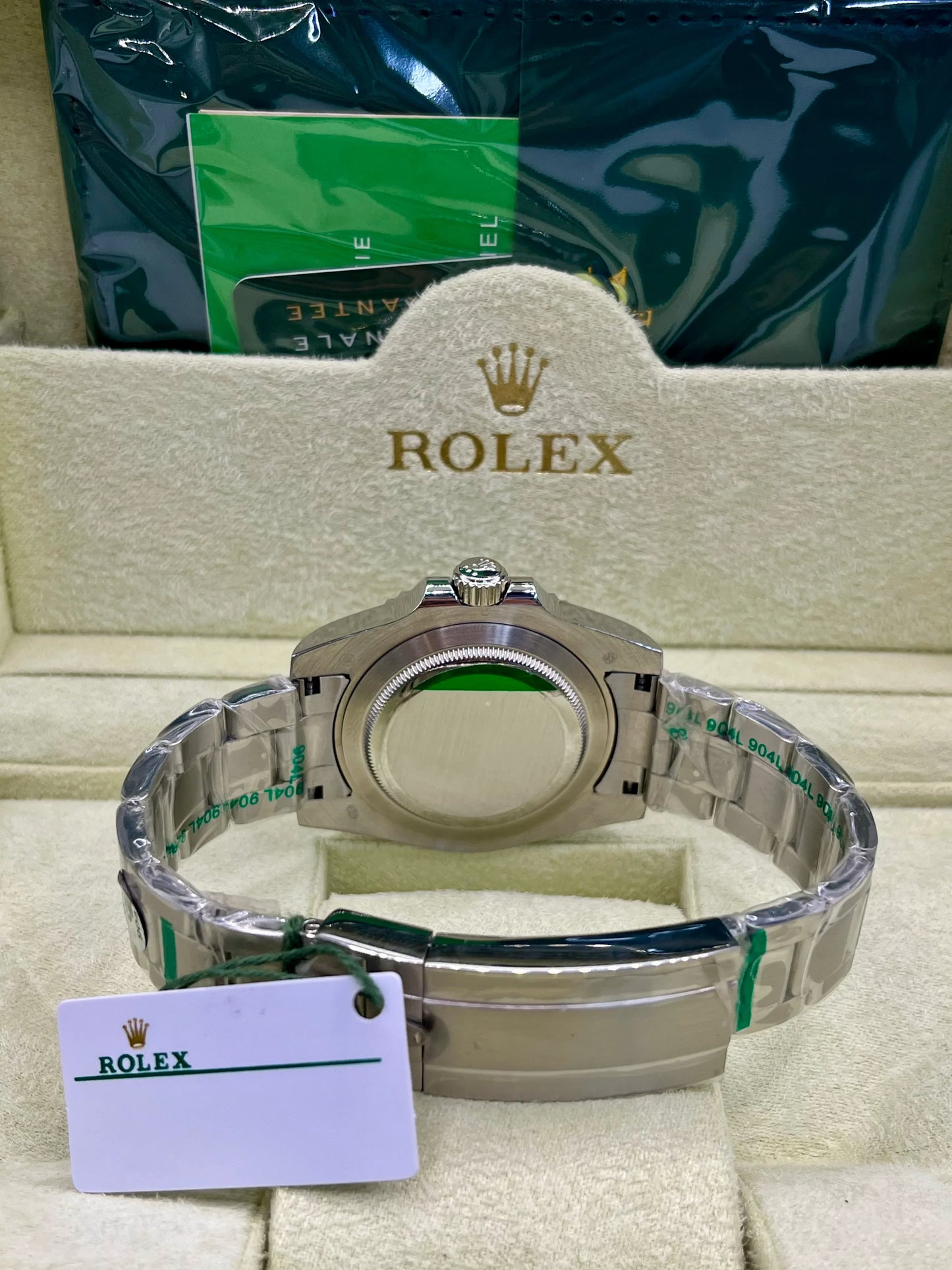 Rolex GMT Master II Yellow Dial Stainless Steel Watch