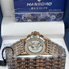 Hanboro Two Tone Black Dial Automatic Watch