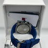 Reward Blue Chronograph Dial Blue Rubber Strap Quartz Watch