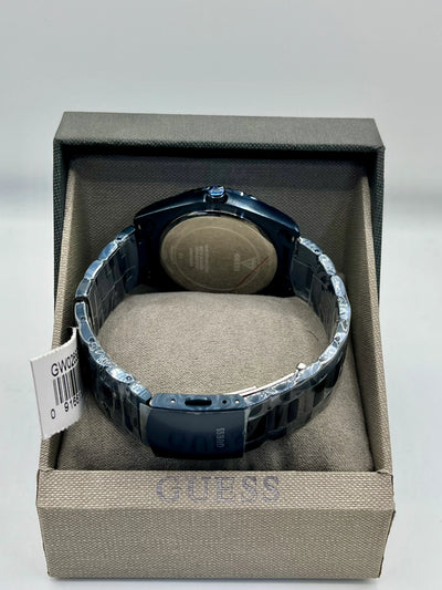 Guess Blue Dial Stainless Steel Watch